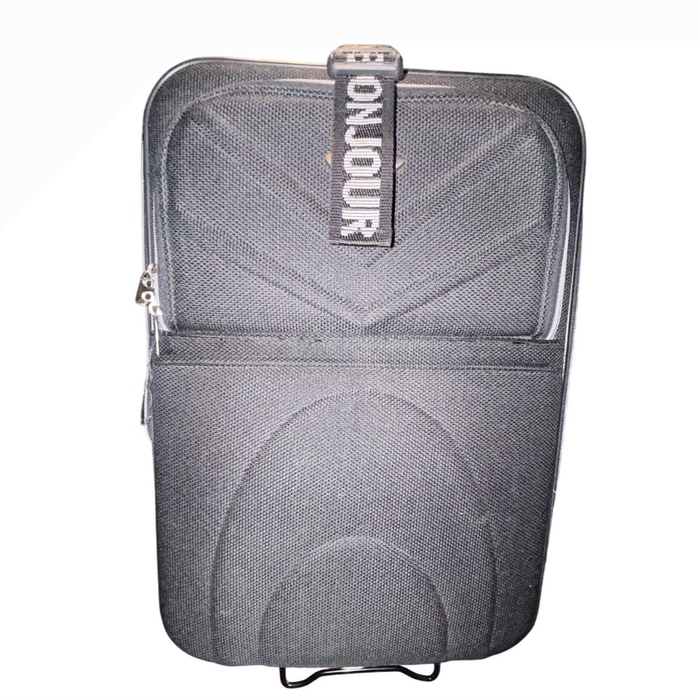 Bonjour Rolling Luggage Suitcase Black Travel Carry On Spinner Wheels